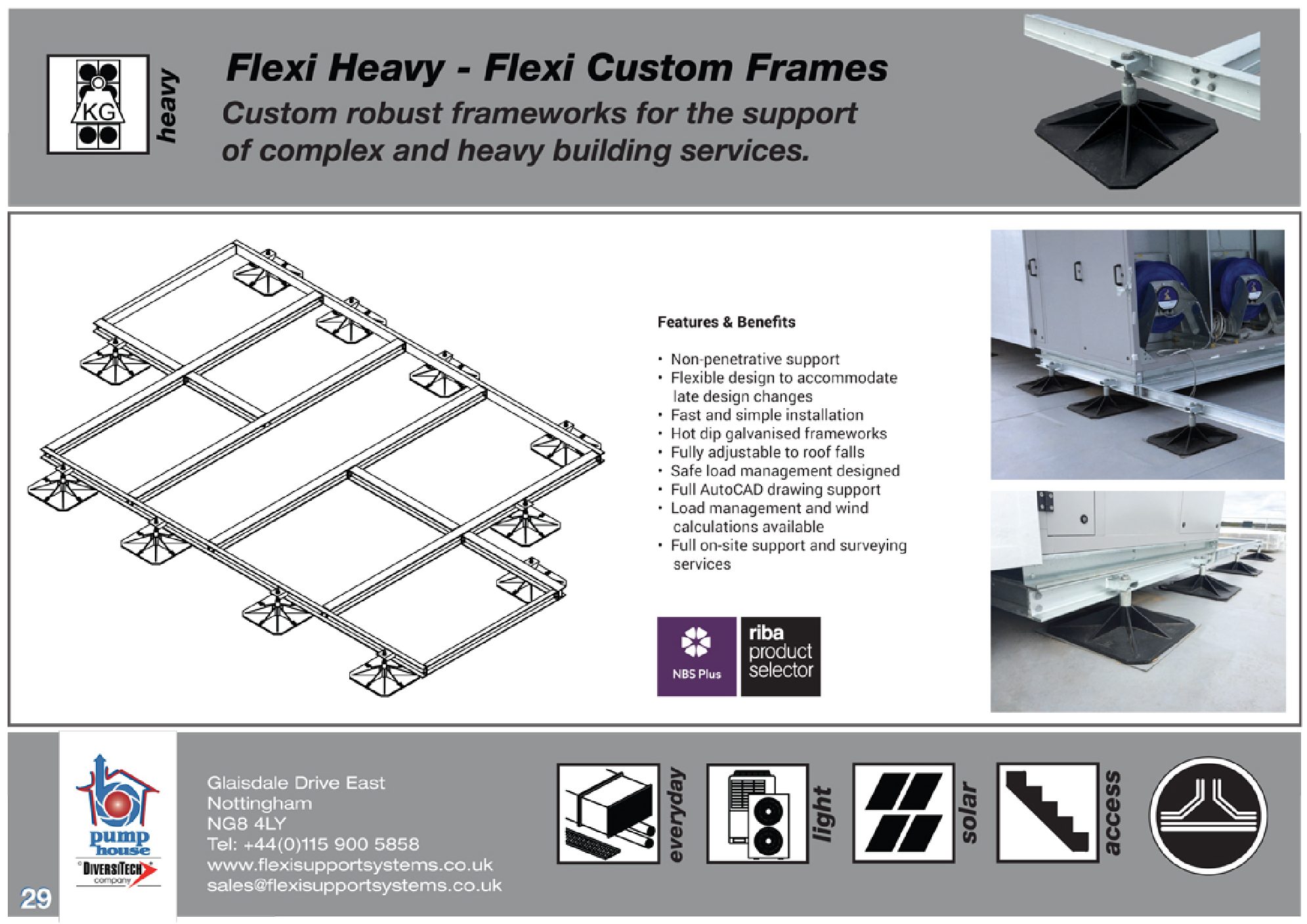 12 Flexi Heavy Custom Frames Flexi Support Systems